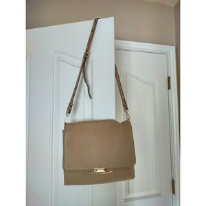 Rebecca Minkoff genuine leather bag. Color light beige. Hight 10", width 11".